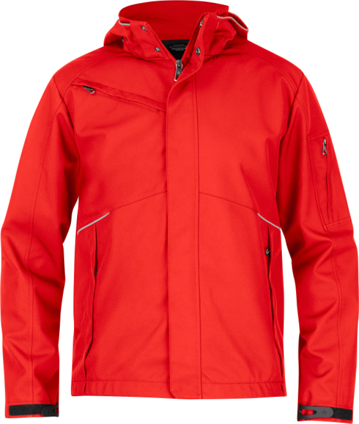 Softshelljakke – Vannavvisende, pustende (770004501, Rød, 1 Stykk, størrelse-4XL)