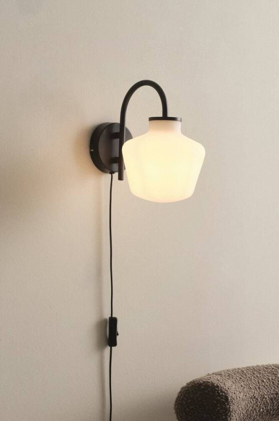 vegglampe Svart/hvit