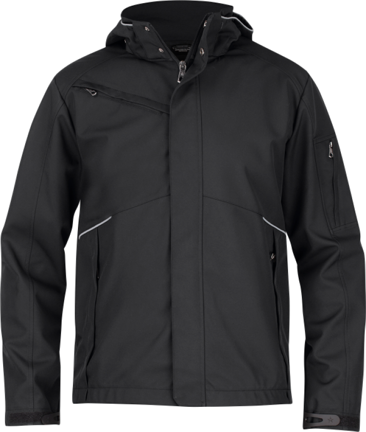 Softshelljakke – Vannavvisende, pustende (770004517, Svart, 1 Stykk, størrelse-2XL)