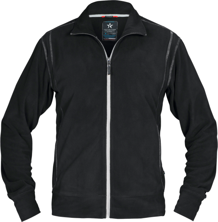 Fleecejakke – Vind- og vannavvisende (770000203, Svart, 1 Stykk, størrelse-2XL)