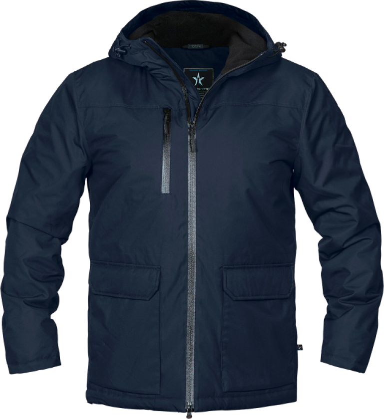 Vinterparkas – Varm, vindtett, vanntett (770000558, Marineblå, 1 Stykk, størrelse-2XL)
