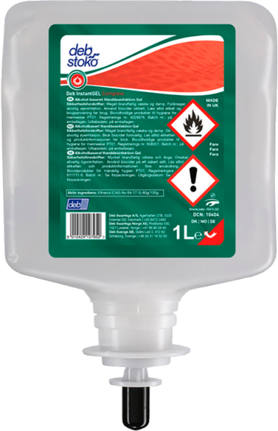 Hånddesinfeksjon – Effektiv Alkoholgel (114301990, 1 Boks)