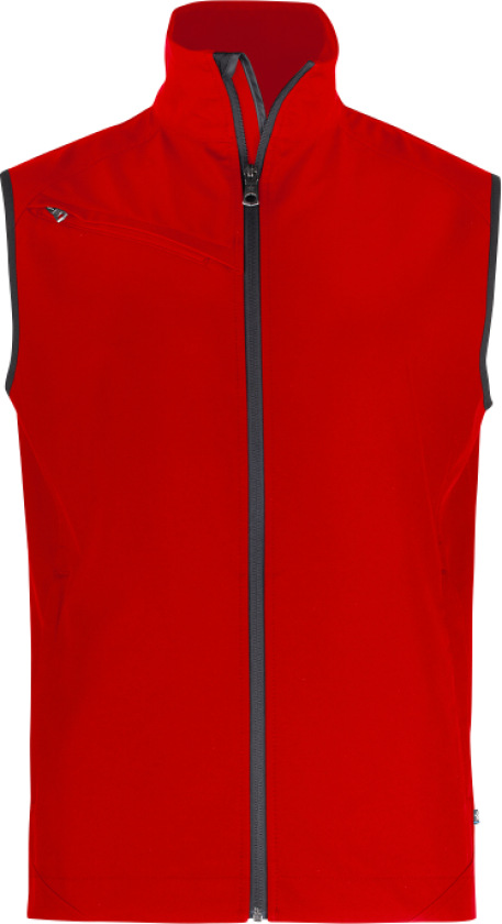 Softshellvest – Varm, moderne passform (770004528, Rød, 1 Stykk, størrelse-4XL)