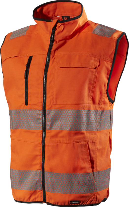 Hivis Vest – Vannavstøtende, Høy Slitestyrke (800053462, Oransje, 1 Stykk, størrelse-3XL)