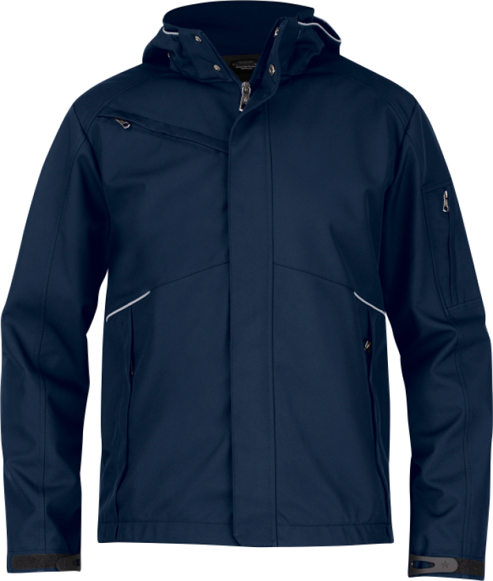 Softshelljakke – Vannavvisende, pustende (770005420, Marineblå, 1 Stykk, størrelse-6XL)