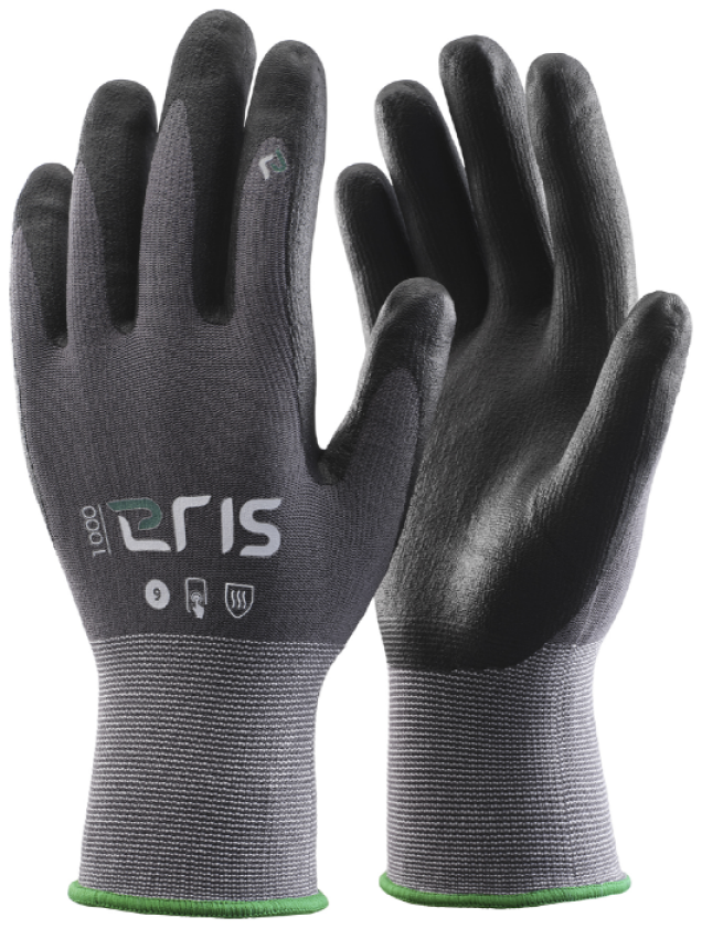 Eris Monteringshanske – Slitesterk, komfortabel (724000143, Svart, 12 Par, størrelse-7)