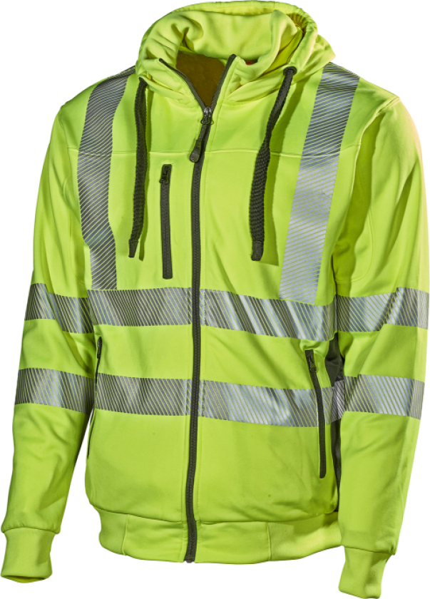 Hettejakke – Høy synlighet, komfortabel passform (800050571, Gul, 1 Stykk, størrelse-5XL)