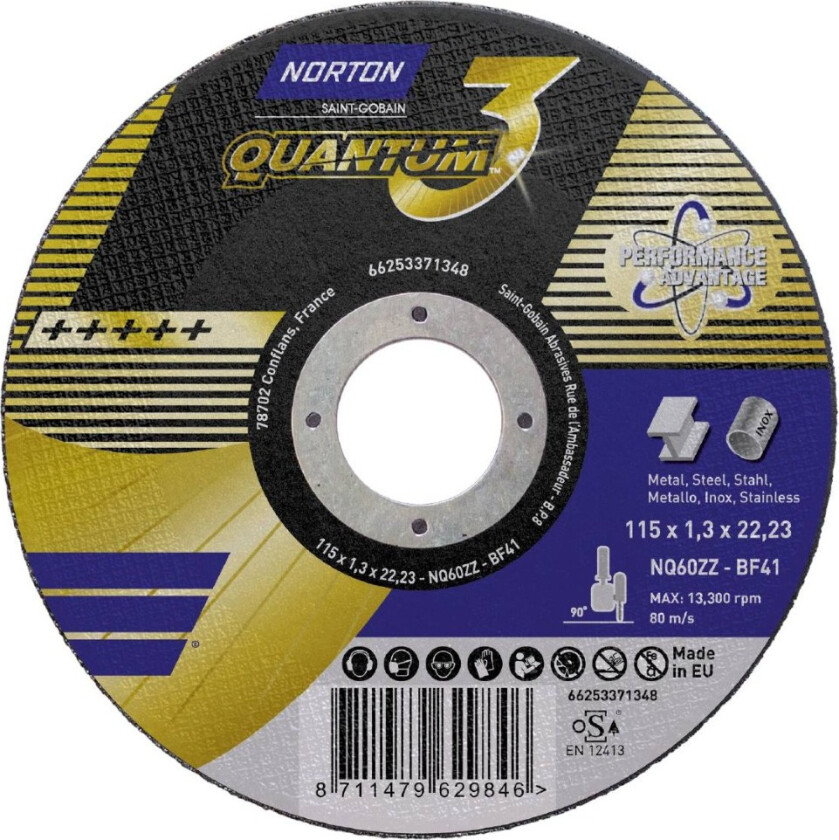 Kappeskive 125x1,3x22 quantum3