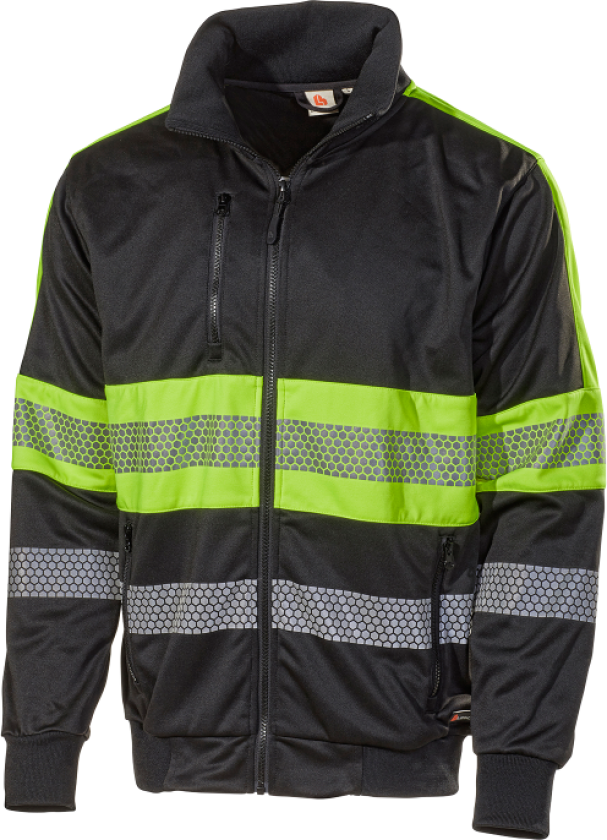 Sweatshirt – God Ventilasjon, Fukttransport (800052631, Svart/Gul, 1 Stykk, størrelse-XS)