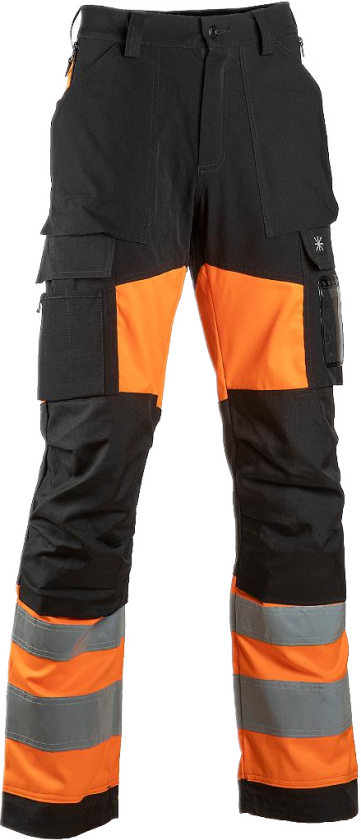 Safety Stretch Bukser – Høy Synlighet (6168R-58, oransje, 1 Stykk, størrelse-58)