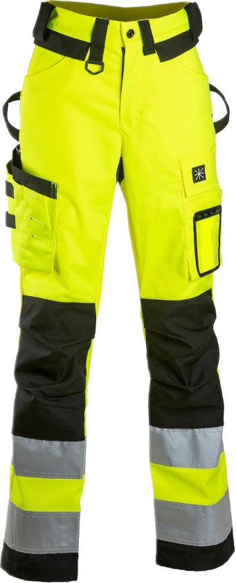 Safety Stretch Bukser – Høy Synlighet (6155Y-50, Gul, 1 Stykk, størrelse-50)