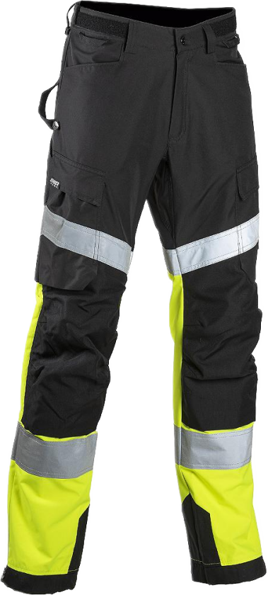 HI-VIS Shell Trousers – Vanntett, Høy Synlighet (6141-58, Gul, 1 Stykk, størrelse-58)