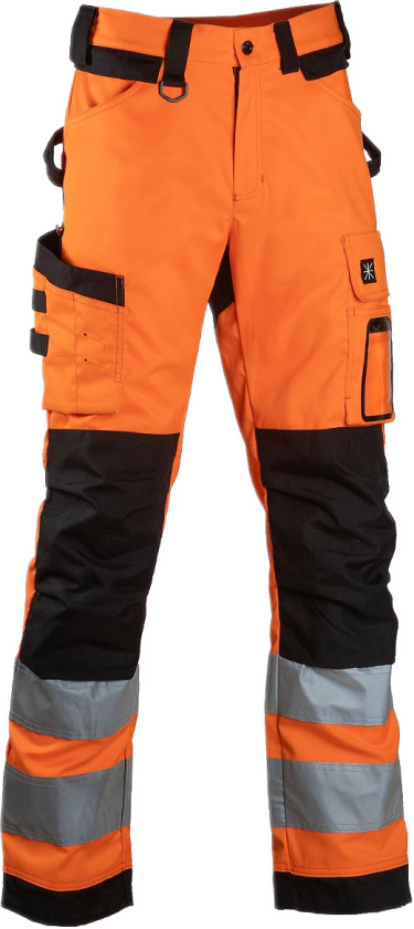 Safety Stretch Bukser – Høy Slitestyrke (6154R-44, oransje, 1 Stykk, størrelse-44)