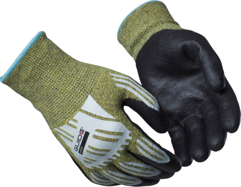 Varmebeskyttelseshanske – Kontaktvarme (223590366, Grønn/Svart, 3 Par, størrelse-10)
