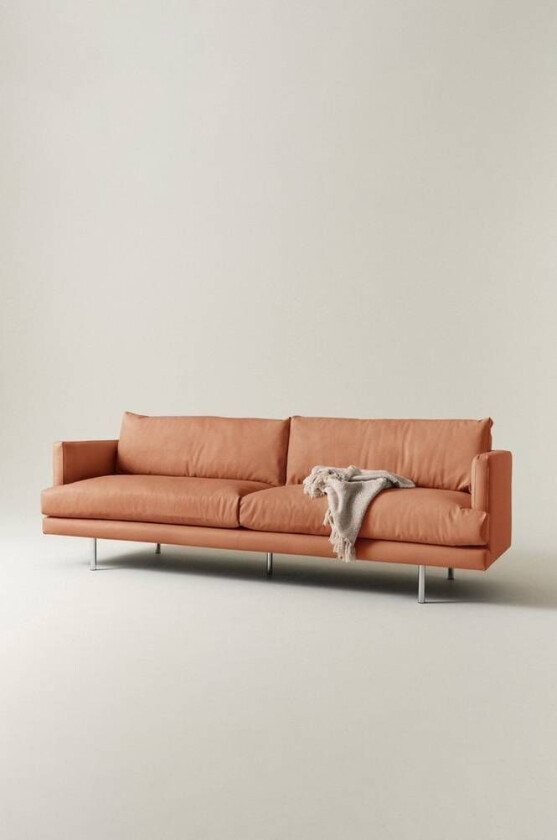 sofa 4-seter Konjakk