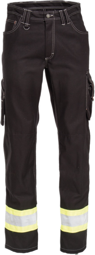 Workjeans Dame – Slitesterk, Komfortabel (77281595-44, Svart/gul, 1 Stykk, størrelse-44)