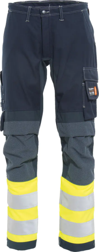 Damebukse – Flammehemmende, Høy Komfort (63288194-36, Yellow / Navy blue, 1 Stykk, størrelse-36)