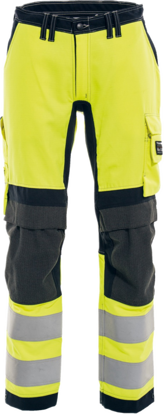 Bukse Med Stretch – Metallfri, Flammehemmende (63218194-C146, Gul/marineblå, 1 Stykk, størrelse-C146)