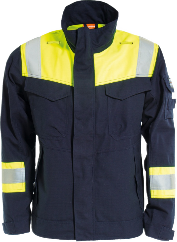 Tera TX Arc Jakke – Flammehemmende Beskyttelse (60838194-L, Gul/marineblå, 1 Stykk, størrelse-L)