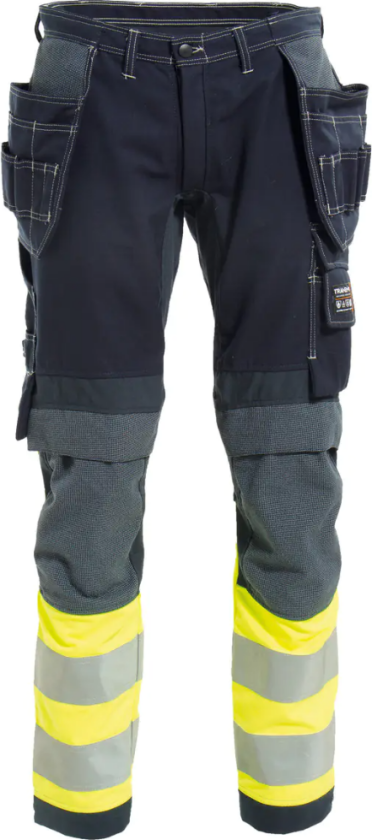 Damebukse Håndverk – Flammehemmende, Stretch (63298194-38, Yellow / Navy blue, 1 Stykk, størrelse-38)