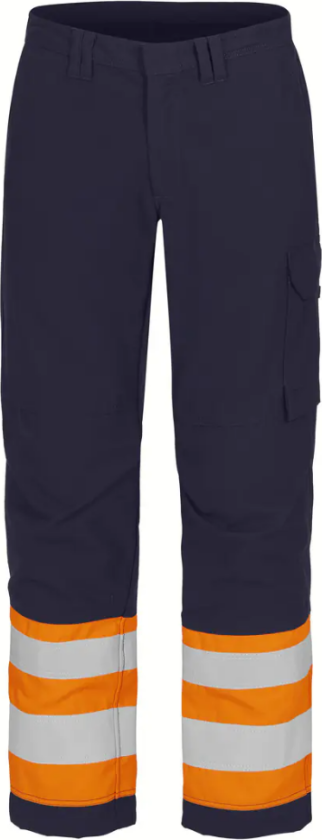 Damebukse – Flammehemmende, Vannavstøtende (52258493-46, Orange / Navy Blue, 1 Stykk, størrelse-46)