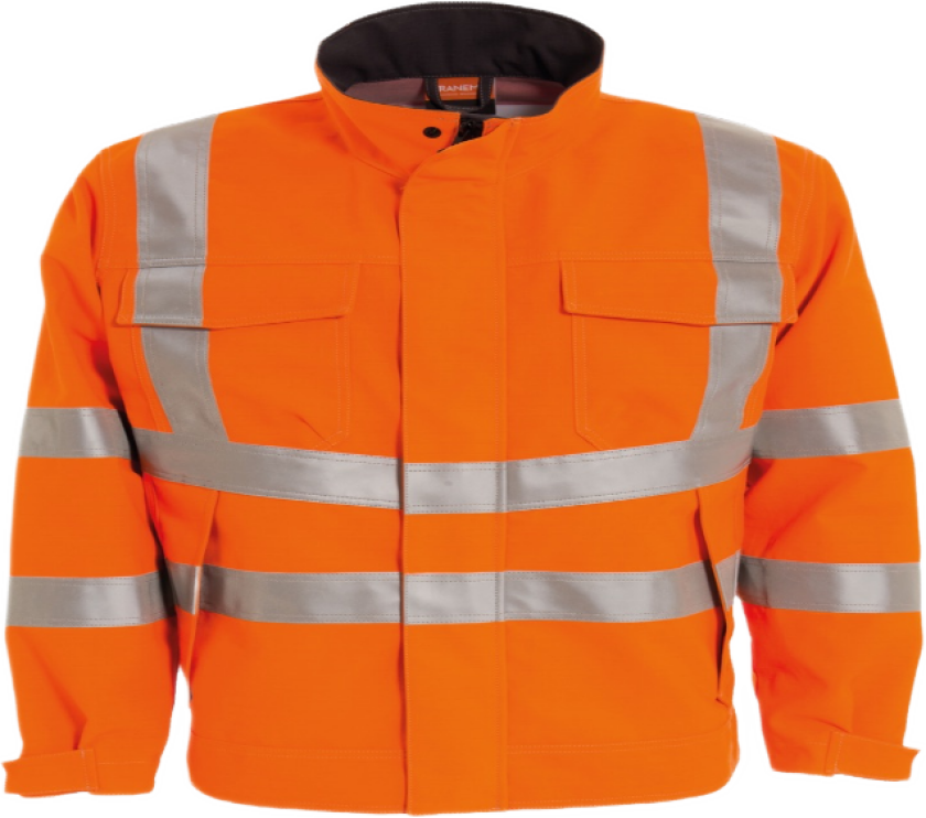Edge Jakke – Flammehemmende, Komfortabel (61318250-XS, oransje, 1 Stykk, størrelse-XS)