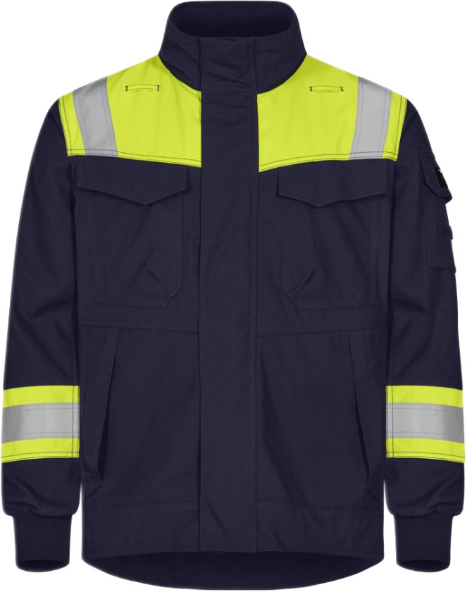 Tera TX Jakke – Lett, Flammehemmende (60318194-XL, Gul/marineblå, 1 Stykk, størrelse-XL)