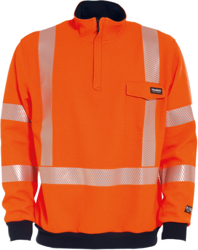 Collegegenser – Flammehemmende, komfortabel (52708950-3XL, oransje, 1 Stykk, størrelse-3XL)