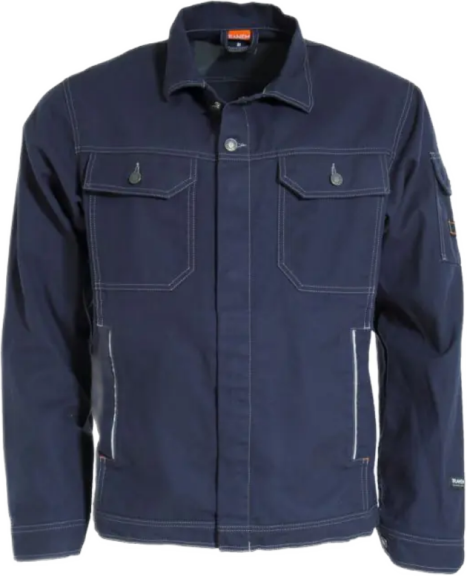 Craftsman Pro Jakke – Slitesterk, Refleksdetaljer (77321532-XL, Marineblå, 1 Stykk, størrelse-XL)