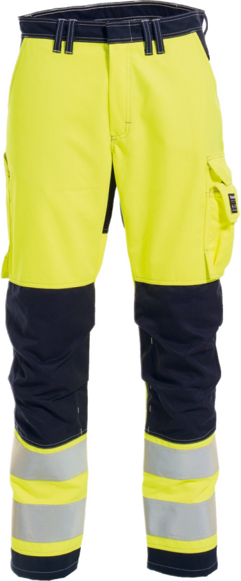 Damebukse Lettfôret – Flammehemmende, Synlig (58748194-44, Gul/marineblå, 1 Stykk, størrelse-44)