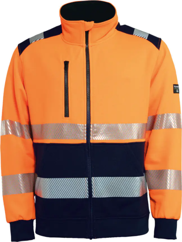 Collegejakke – Synbarhet, Komfort (43342694-XL, Yellow / Navy blue, 1 Stykk, størrelse-XL)