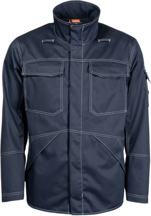 Cantex WS Jakke – Flammehemmende, PFAS-fri (54318803-2XL, Marineblå, 1 Stykk, størrelse-2XL)