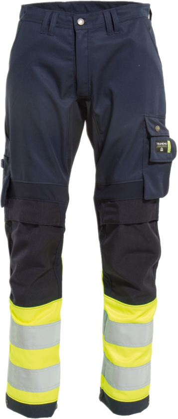 Damebukse med Stretch – Optimal Passform, Høy Komfort (43284494-38, Gul/marineblå, 1 Stykk, størrelse-38)