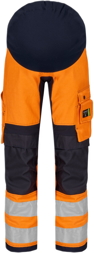 Gravidbukse med Stretch – PFAS-fri, Komfortabel (43274493-46, Oransje/marine, 1 Stykk, størrelse-46)