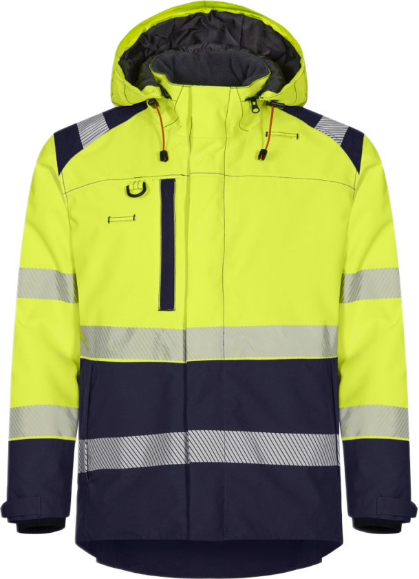 Vinterjakke – Vind- og vanntett, PFAS-fri (43014694-3XL, Gul/marineblå, 1 Stykk, størrelse-3XL)