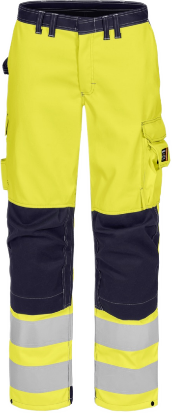 Cantex WS Bukse – Flammehemmende, Høy Komfort (50238894-D92, Gul/marineblå, 1 Stykk, størrelse-D92)