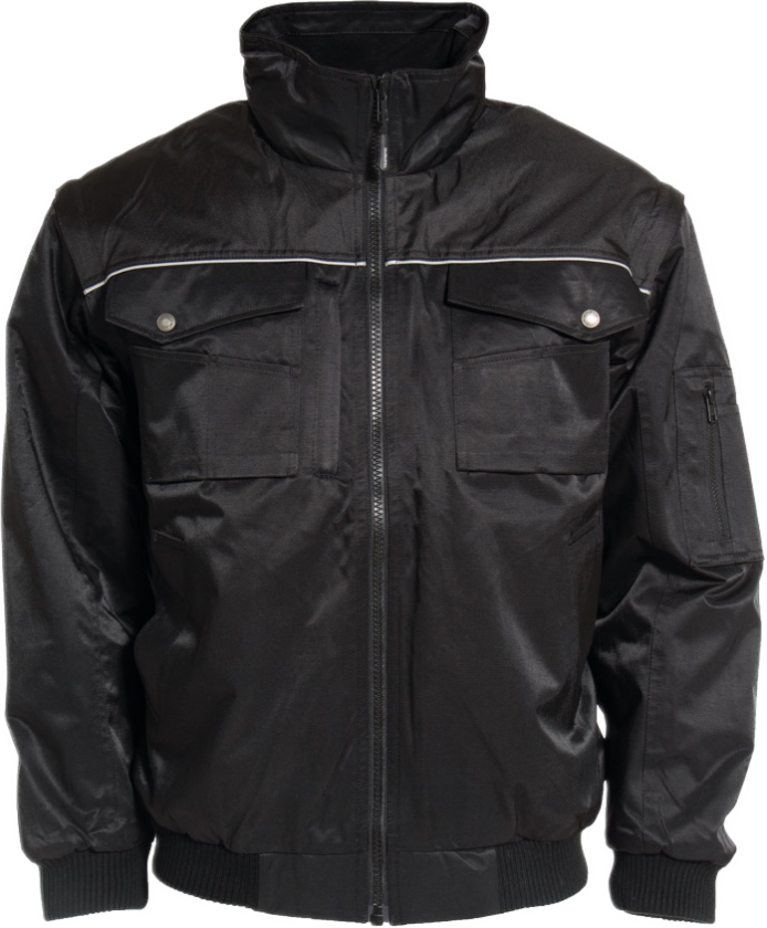 Pilotjakke – Vind- og Vannavvisende (65203007-2XL, Svart, 1 Stykk, størrelse-2XL)