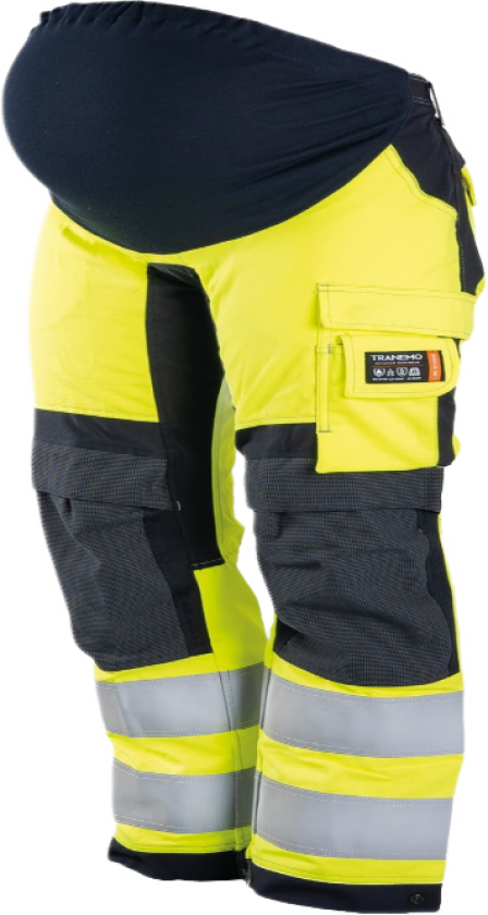 Gravidbukse – Flammehemmende, Komfortabel (63968194-34, Yellow / Navy blue, 1 Stykk, størrelse-34)