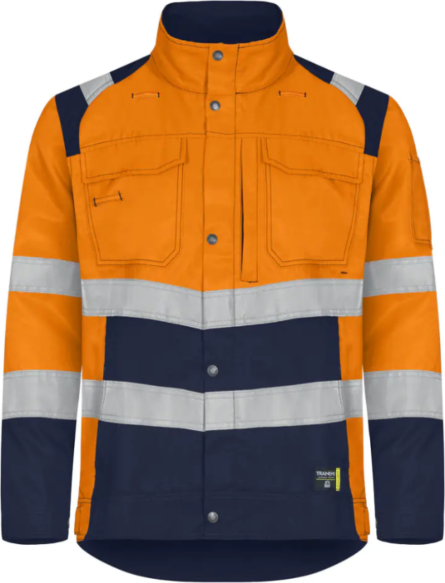 Jakke HV – Høy Synlighet, PFAS-Fri (43304494-XL, Yellow / Navy blue, 1 Stykk, størrelse-XL)