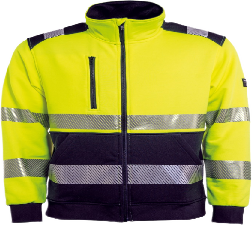 Collegejakke – Synbarhet, Komfort (43342694-XS, Yellow / Navy blue, 1 Stykk, størrelse-XS)
