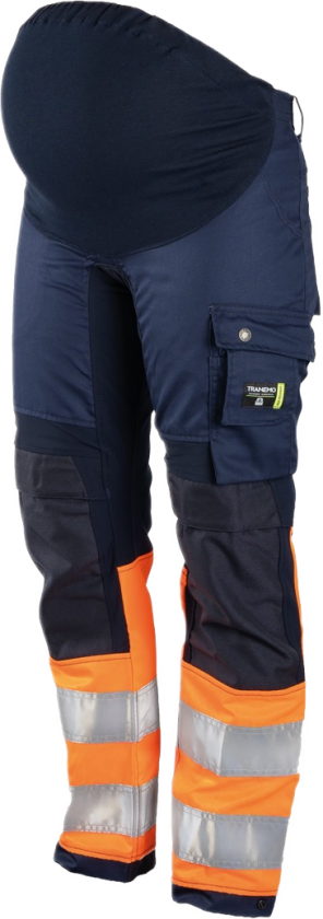 Gravidbukse – Komfortabel, PFAS-fri (43264493-42, Oransje/marine, 1 Stykk, størrelse-42)