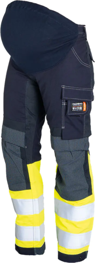 Gravidbukse – Flammehemmende, Komfortabel (63988194-40, Yellow / Navy blue, 1 Stykk, størrelse-40)