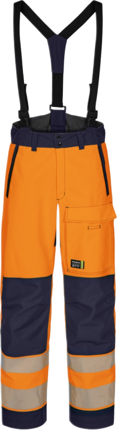 Skallbukse Dame – Vind- og Vanntett (43074693-M, Oransje/marine, 1 Stykk, størrelse-M)