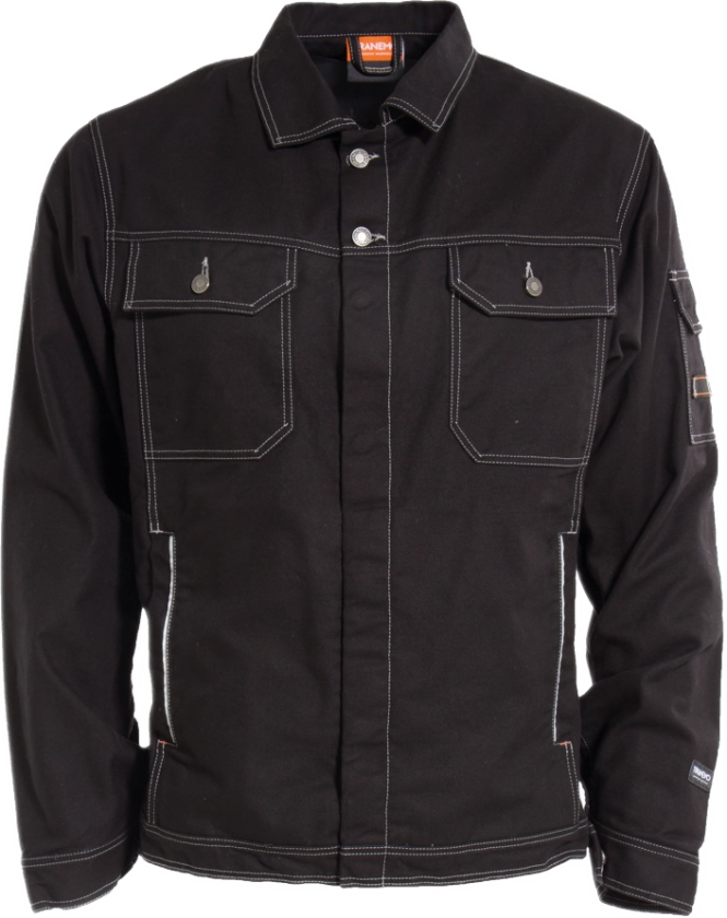 Craftsman Pro Jakke – Slitesterk, Refleksdetaljer (77321507-2XL, Svart, 1 Stykk, størrelse-2XL)