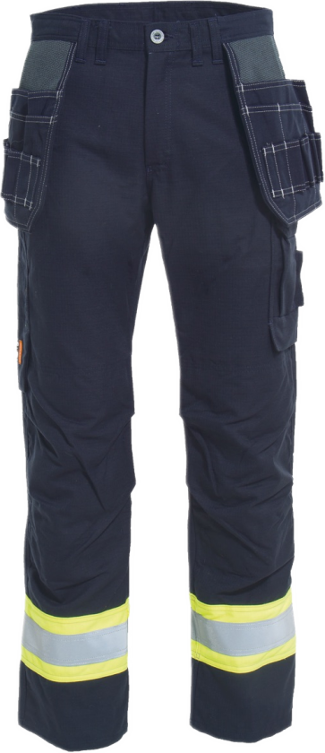 Damebukse FR – Lett, Flammehemmende (60588194-40, Gul/marineblå, 1 Stykk, størrelse-40)