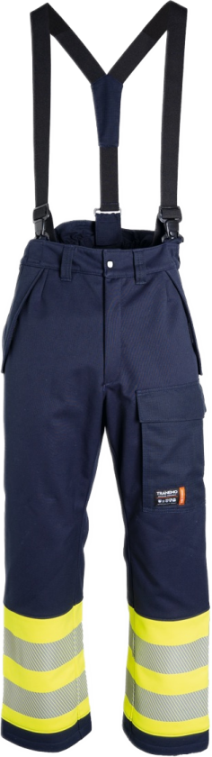 Softshellbukse – Flammehemmende, Komfortabel (51949594-4XL, Gul/marineblå, 1 Stykk, størrelse-4XL)