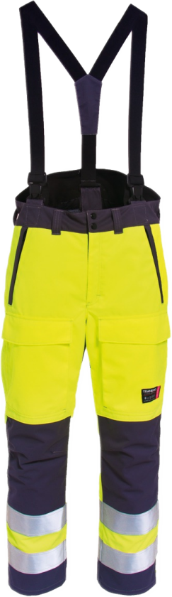 Vinterbukse – Flammehemmende, Vanntett (51279394-L, Gul/marineblå, 1 Stykk, størrelse-L)