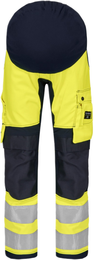 Gravidbukse med Stretch – PFAS-fri, Komfortabel (43274494-46, Gul/marineblå, 1 Stykk, størrelse-46)