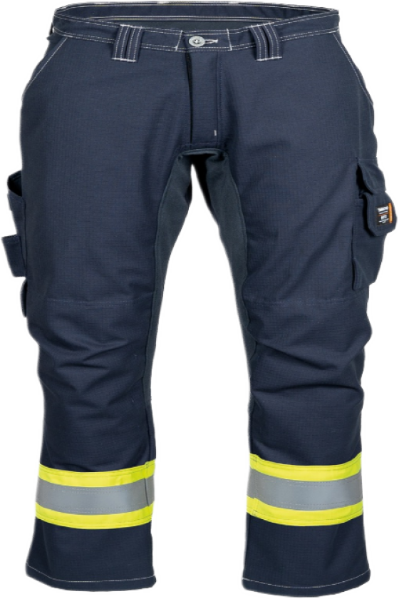 Bukse Med Stretch – Metallfri, Flammehemmende (60248194-C44, Gul/marineblå, 1 Stykk, størrelse-C44)