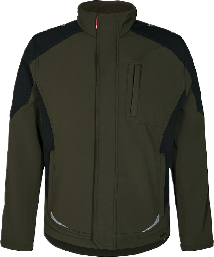 Softshelljakke – Funksjonell og Komfortabel (8810-229-5320-6XL, Skoggrønn/svart, 1 Stykk, størrelse-6XL)